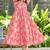 Women pink all-over floral print rayon fit & flare maxi dress