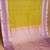 Chartreuse green and lilac soft silk saree