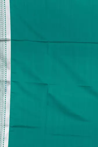 Lilac lavender and teal green soft silk saree with blouse