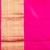 Cyber yellow and rani pink pure kanjivaram silk saree