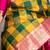 Multicolour checks pure kanjivaram silk saree