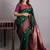 Bottel green and maroon pure kanjivaram silk saree