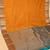 Turmeric yellow and dual tone blue pure touch silk saree