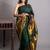 Bottel green pure kanjivaram silk saree