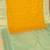 Mango yellow and mint green semi silk saree