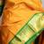 Turmeric yellow and forest green pure kanjivaram silk saree