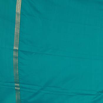 Maroon and teal green soft silk saree 3