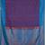 Purple and azure blue semi silk saree