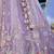 Lilac Net embroidered Lehenga Choli with dupatta