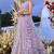 Lilac Net embroidered Lehenga Choli with dupatta