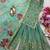 Sage green floral sharara ensemble