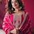 Chinon pink zari-work salwar suit