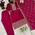 Chinon pink zari-work salwar suit