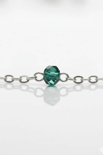 Emerald drift necklace