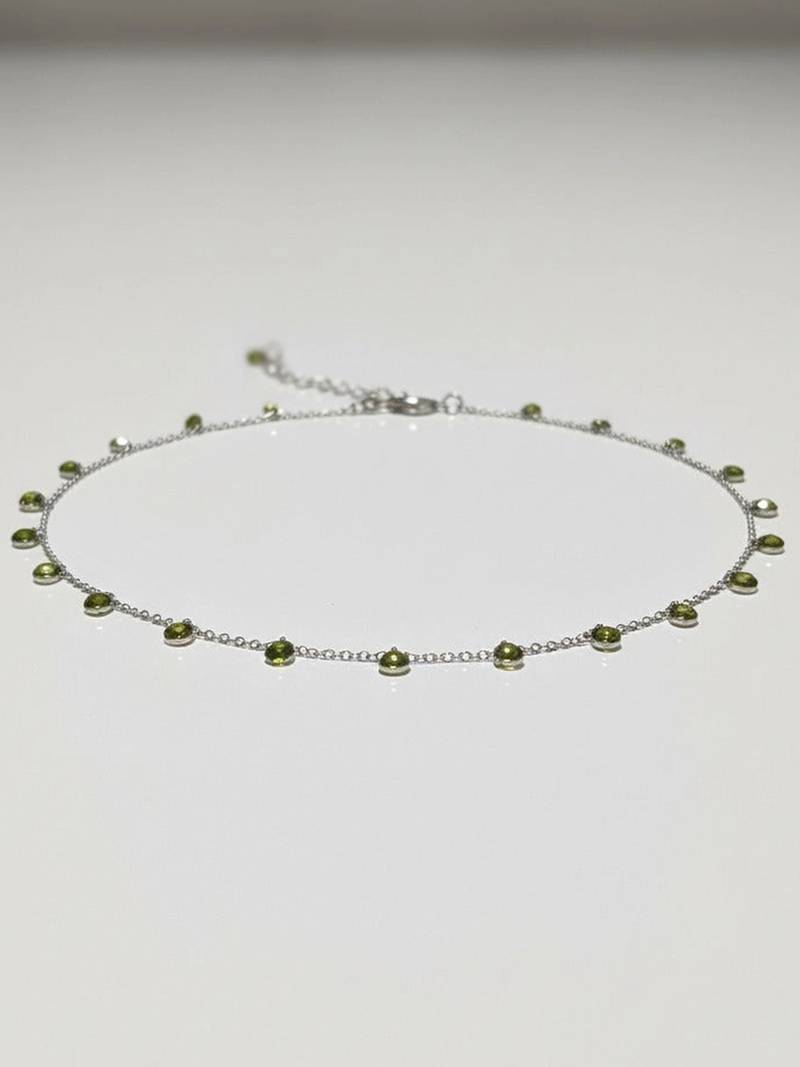 Verdant orbit necklace