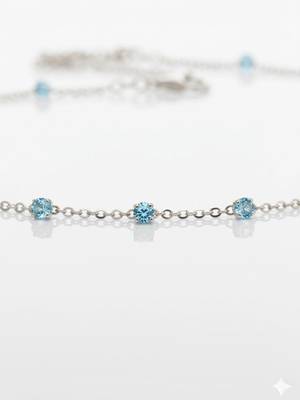 Aqua orbit necklace 2