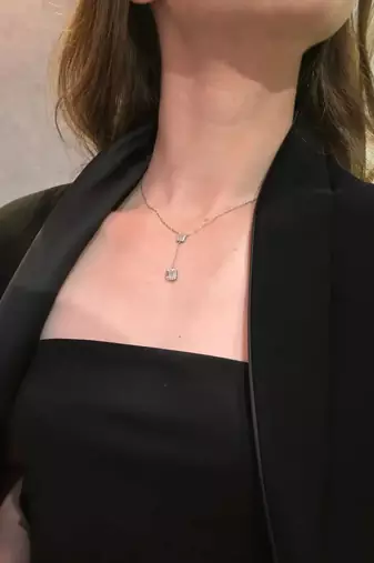 Radiant prism necklace