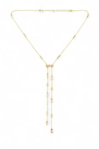 Celestine cascade necklace