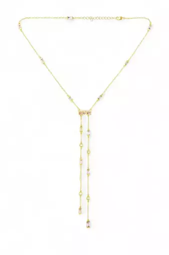 Celestine cascade necklace
