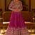 Pink Georgette Embroidered Lehenga Set