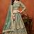 Light Green Net Embroidered Lehenga Set