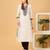  cream pure cotton three quarter sleeves long kurta