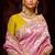 Pink banarasi silk embroidered saree