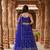 Enchanting Blue Zari, Sequence Embroidered Georgette Indian wedding Designer lehenga choli