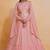 Mesmerizing Baby-Pink Zari,Sequence,embroidery Georgette Indian wedding Designer lehenga choli