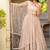 Glamourous Peach Zari and Sequins Embroidered Faux Georgette Indian wedding Designer lehenga choli