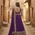 Comely Purple Zari and Sequins Embroidered Faux Georgette Indian wedding Designer lehenga choli