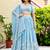 Captivating Sky-Blue Multi Sequence, embroidery Faux Georgette Indian wedding Designer lehenga choli