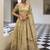 Dazzling Beige Zari and Sequins, and Thread Embroidered Gold Crush Indian wedding Designer lehenga choli