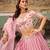 Light Pink Georgette Embroidered Lehenga Set