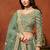 Light Green Net Embroidered Lehenga Set