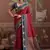 Maroon  tussar silk handloom weaving temple border saree