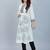  white pure cotton three quarter sleeves long kurta