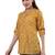  mustard viscose three quarter sleeves short kurti