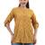  mustard viscose three quarter sleeves short kurti