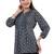  black polyester three quarter sleeves short kurti