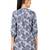  blue viscose three quarter sleeves short kurti