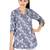  blue viscose three quarter sleeves short kurti