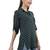  green viscose three quarter sleeves short kurti