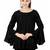  black viscose long sleeves short kurti