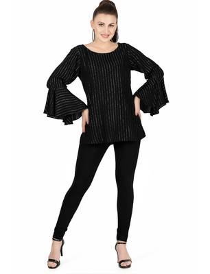  black viscose long sleeves short kurti 2