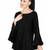  black viscose long sleeves short kurti
