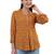  mustard viscose rayon three quarter sleeves short kurti