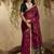 Maroon patola tussar silk handloom weaving saree