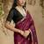 Maroon patola tussar silk handloom weaving saree