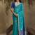 Sky blue patola tussar silk handloom weaving saree